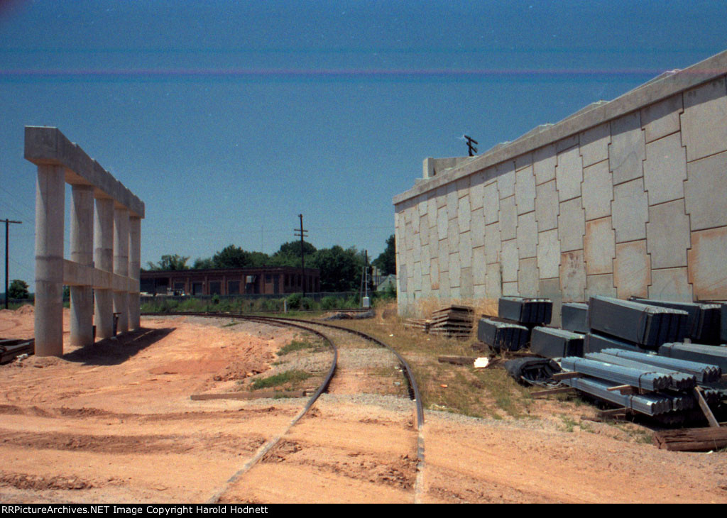 Atlantic Avenue bridge under construction, CSX industry sidings